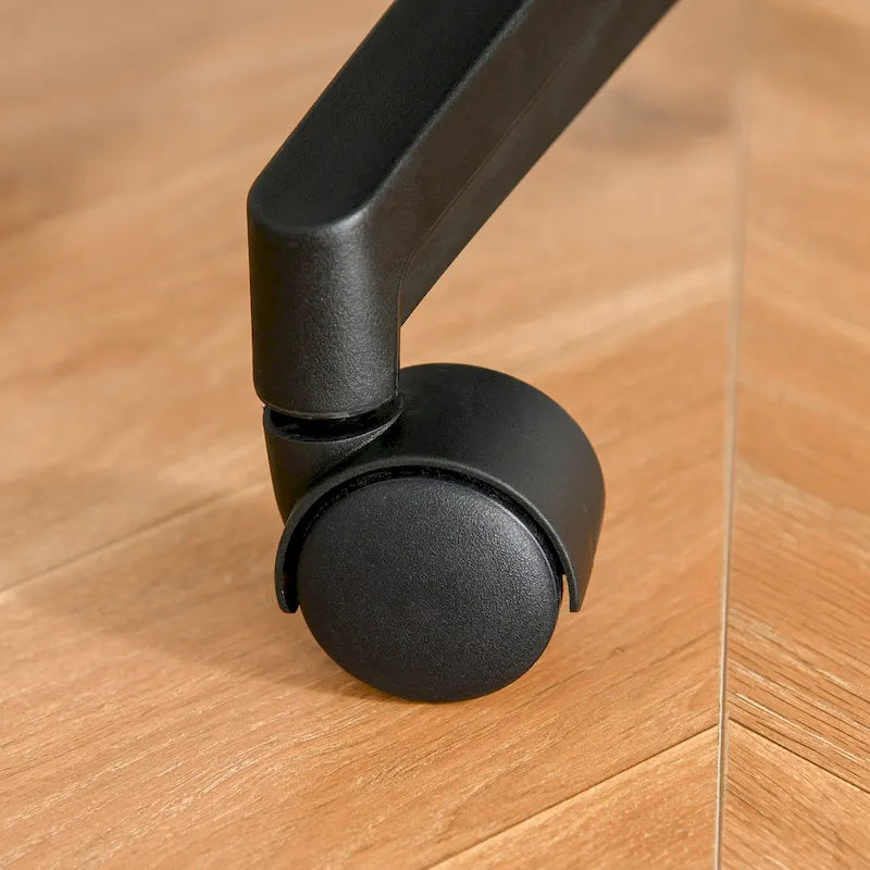 Chaise de bureau ergonomique en filet à dossier haut avec soutien lombaire et appui-tête réglable noir
