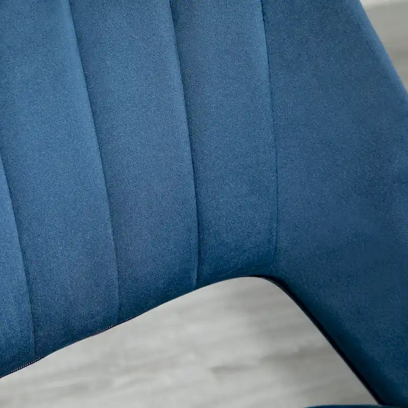 Chaise de bureau pivotante sans accoudoirs en velours à dossier moyen, hauteur réglable, rose
