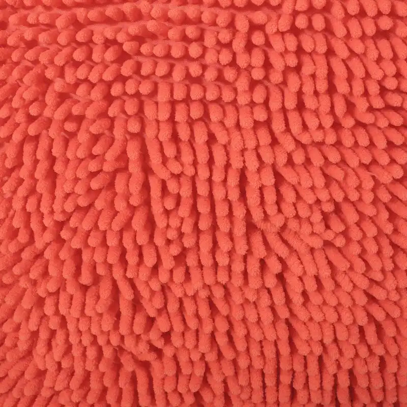 Pouf moderne en chenille microfibre avec housse amovible Jaune corail Lavande Anthracite
